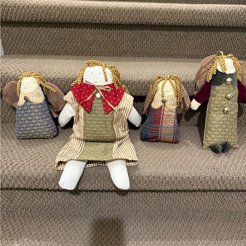 Vintage Woof & Poof Christmas Angels various sizes